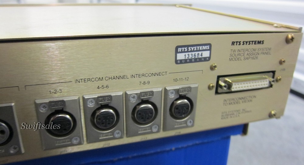 RTS Systems / Telex - SAP-1626 Source Assign Panel - Cleaned & Working - #6