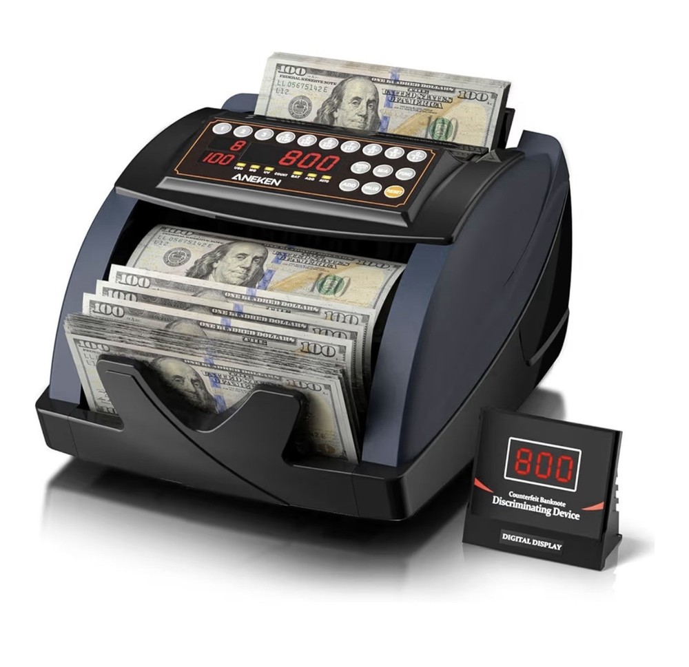 Aneken Bill Counter Extra-Large Display, Preset Modes, Detection Function