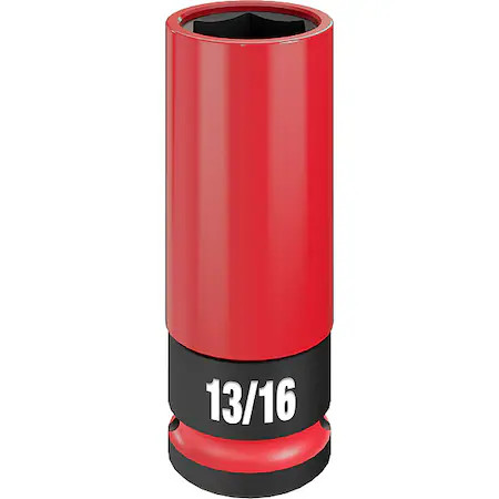 Milwaukee Tool 49-66-7811 1/2 In Drive Lug Nut Wheel Socket Deep Socket, Black