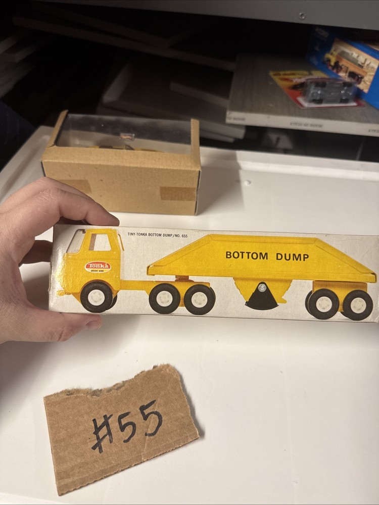 Tiny Tonka Bottom Dump Truck #655 With Box
