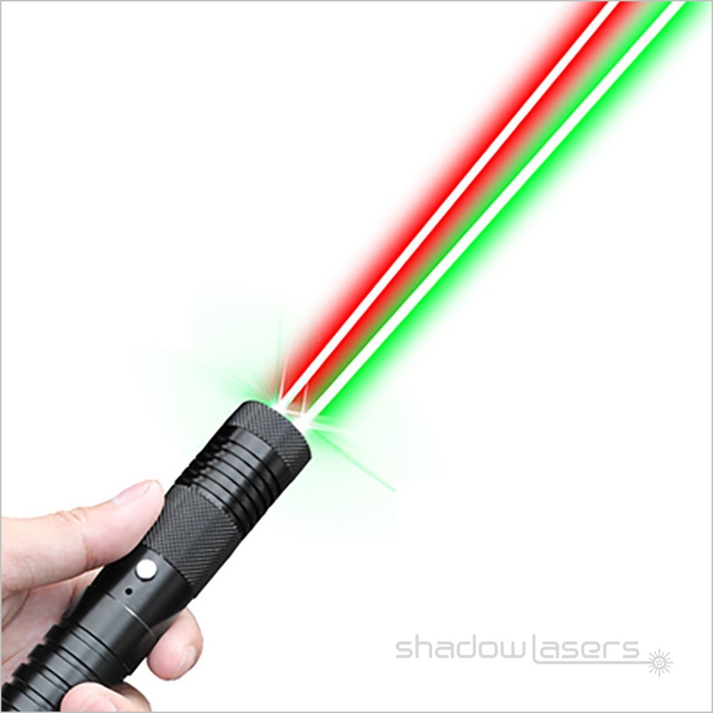 LMBQ5 Laser Green/ Red Two Colors Fixed Focus Laser Pointer Visible Beam Lights