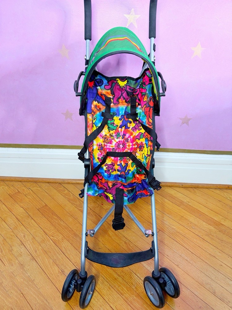Daphylls Grateful Dead Theme Multicolor Bears Logo Baby Stroller Shoulder Strap