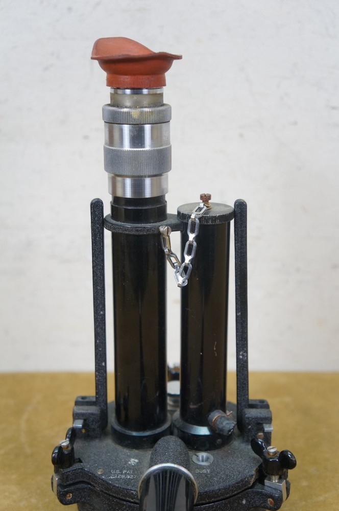 1940s Bauch & Lomb Optical Konimeter Dust Counter Microscope & Case