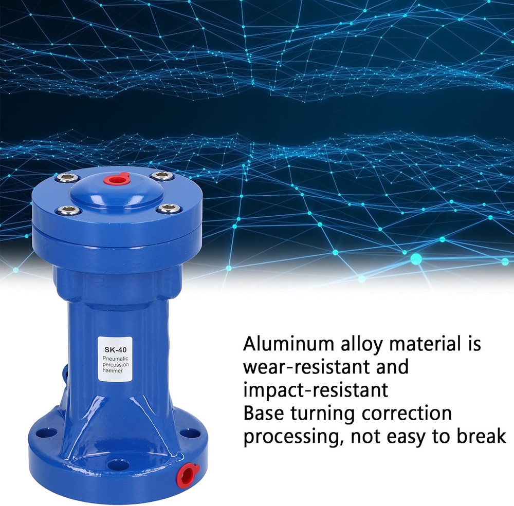 Versatile Adjustable Pneumatic Percussion Hammer for Silo Emptying & Vibration