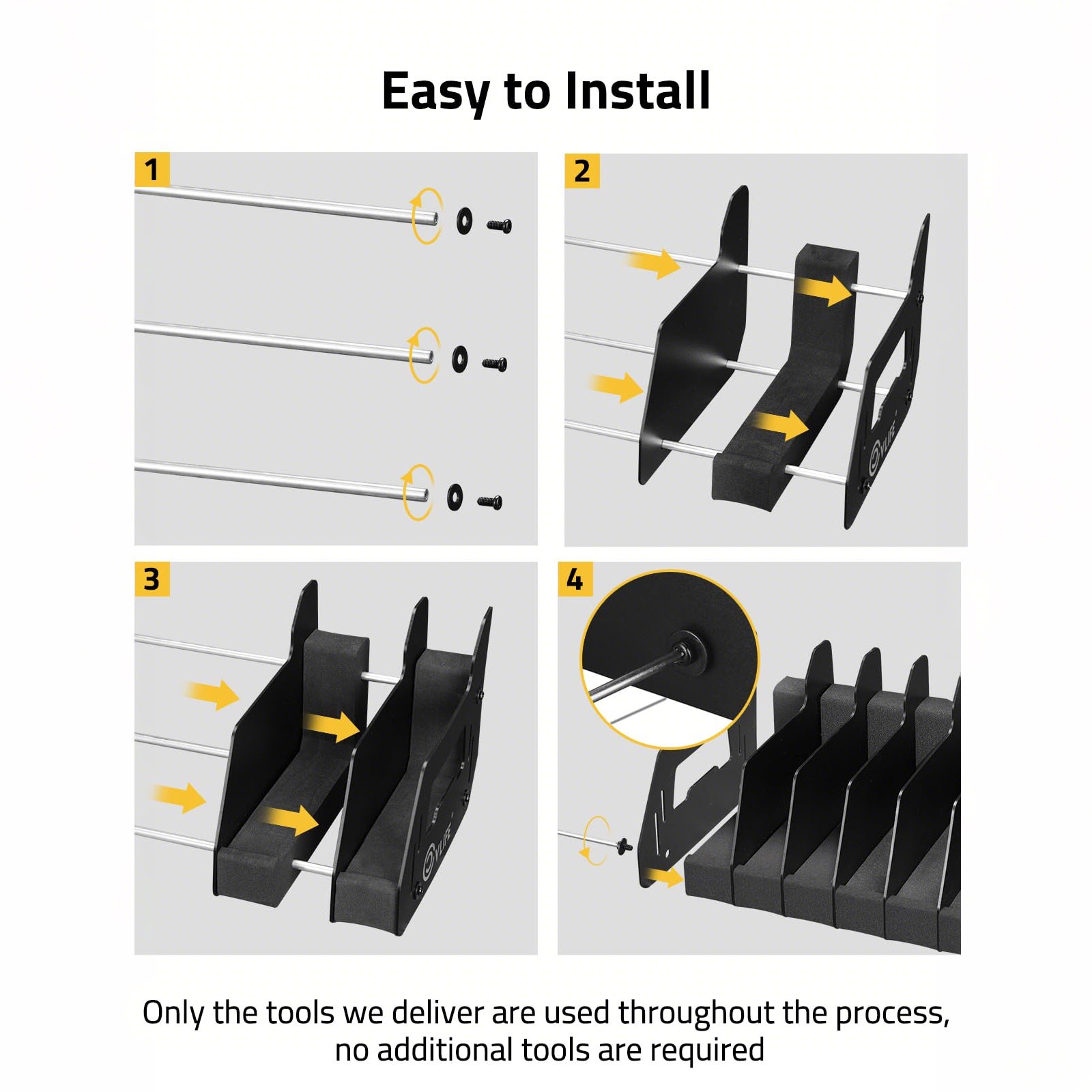8 Slots Indoor Foam Pistol Rack Guns Holder Stand Safe Handgun Storage Organizer