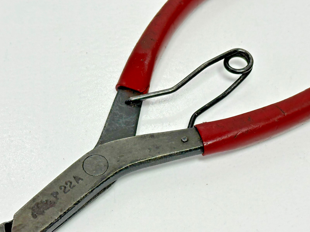 🇺🇸 MAC Tools USA P22A Straight Tip Lock Ring Pliers - Red Grip