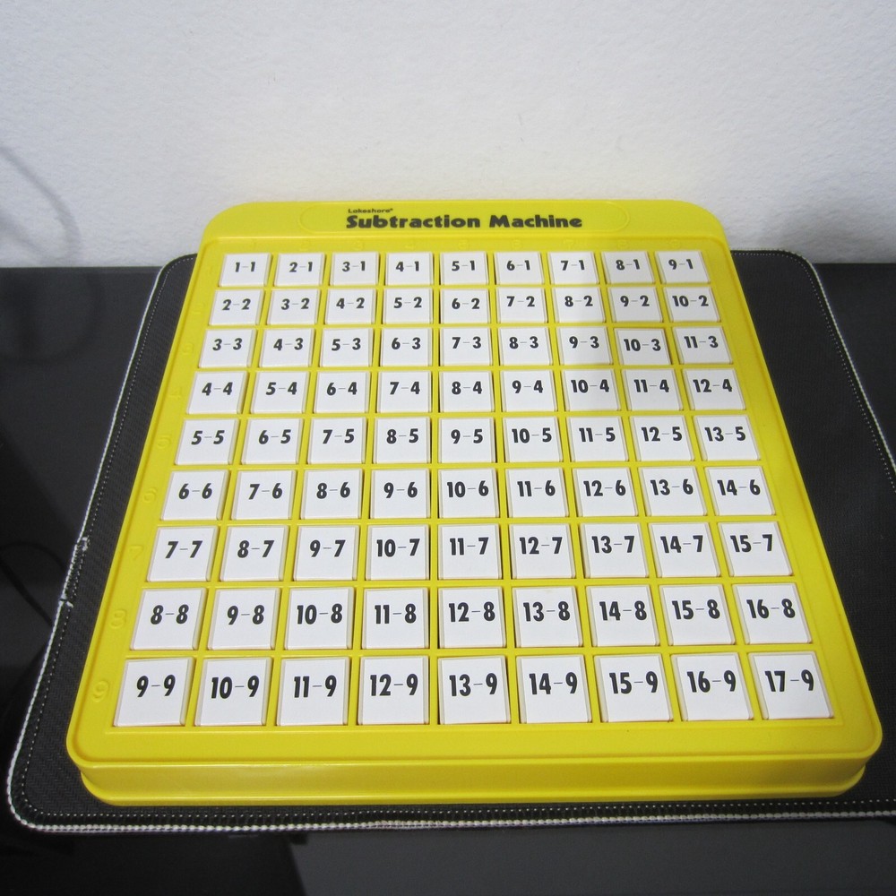 Lakeshore Subtraction Push Button Machine Math Learning Homeschool
