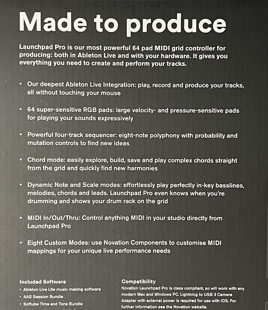 Novation Launchpad Pro Controller. New in Box