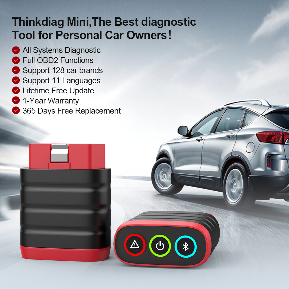 2026 Thinkdiag Mini OBD2 Car Diagnostic Scanner Bluetooth All System Code Reader