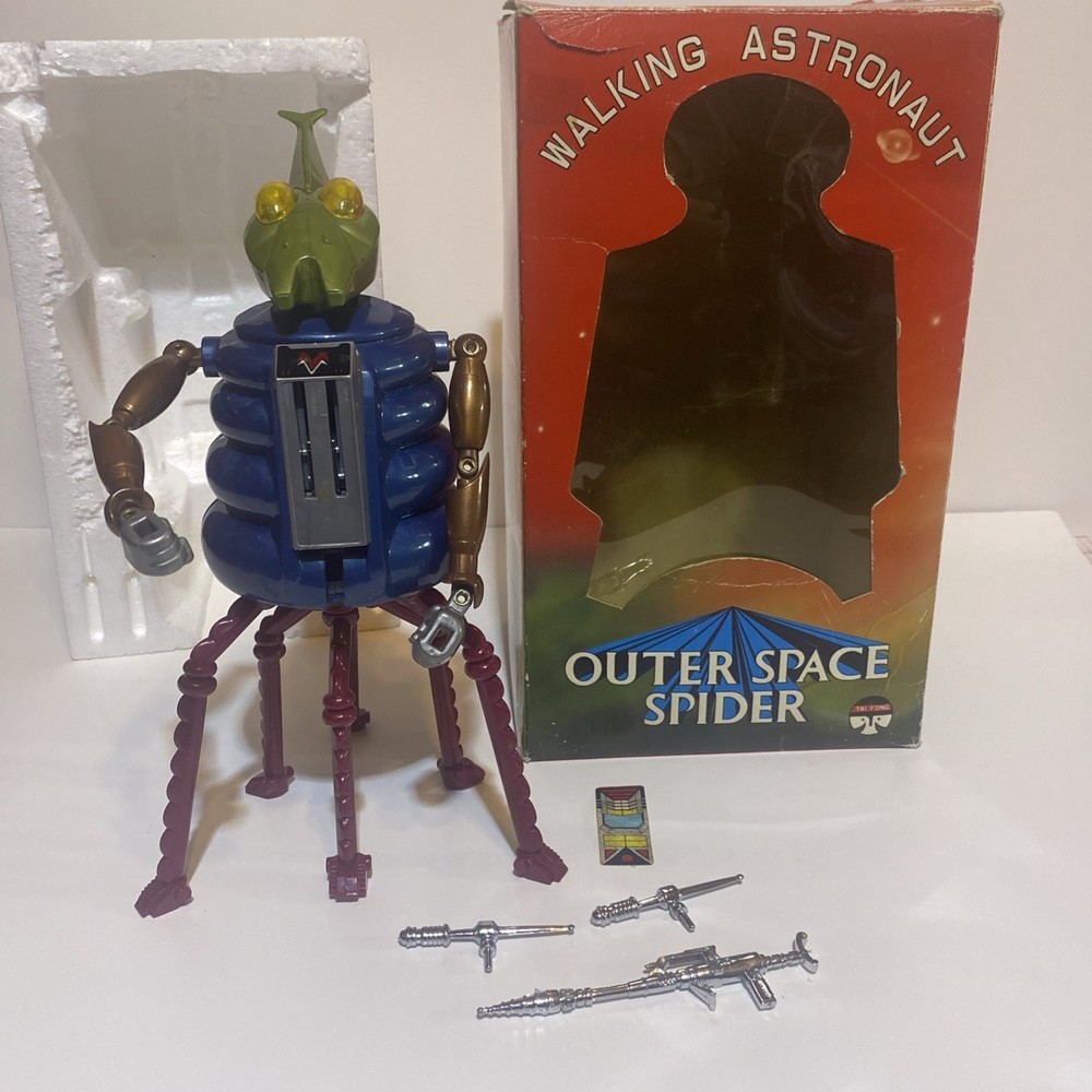 OUTER SPACE SPIDER  Electronic Walking Robot PARTIAL WORK 1984  As Seen In Big