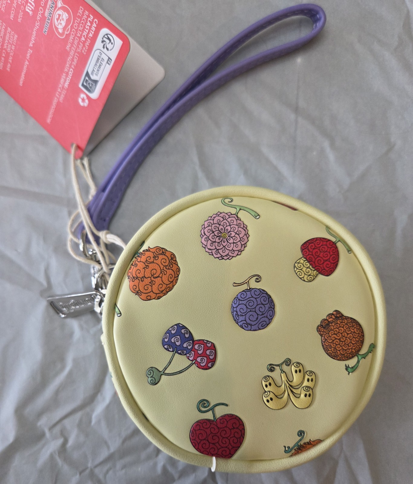 Loungefly One Piece Devil Fruit Allover Print Coin Purse-NWT