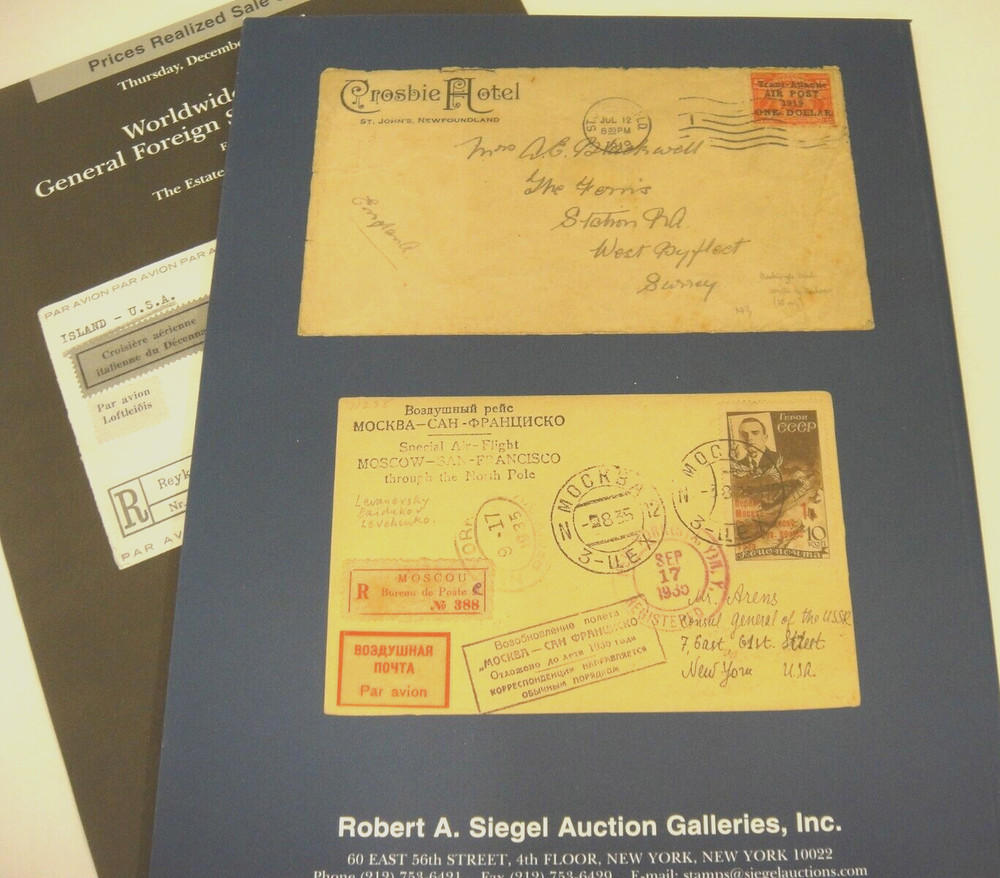 Siegel Auction Catalog w Prices Realized Worldwide Air Post Stamps & Covers 2003