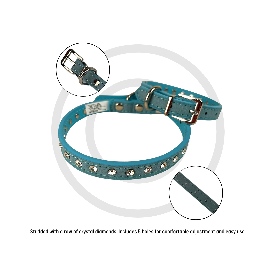 Breathable Harness, Leash & Collar Set (Blue) - XS