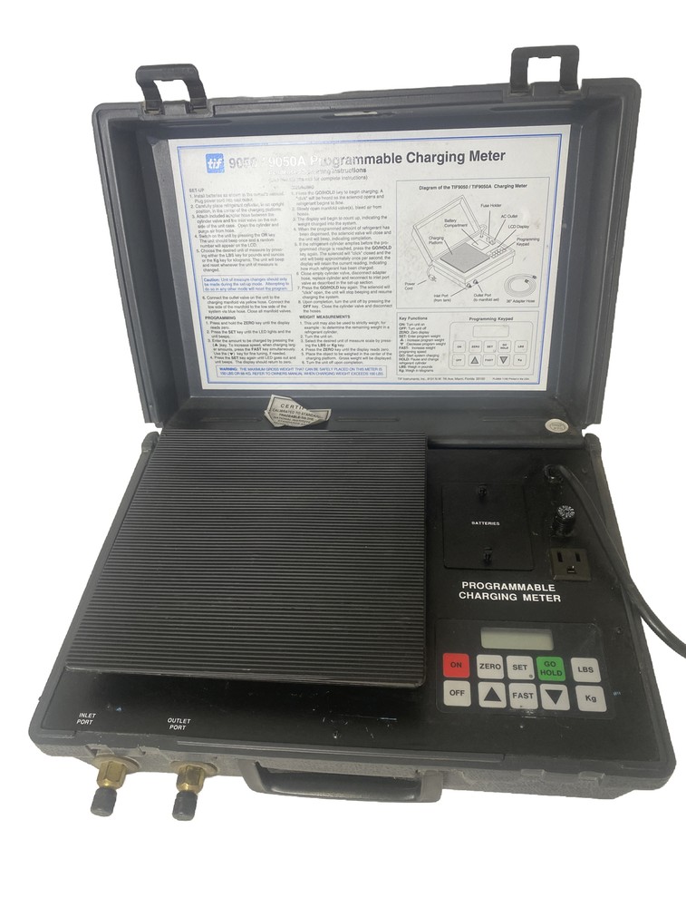 TIF 9050 Automatic Programmable Air Conditioner Refrigerant Charging Meter