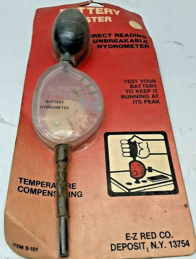 E-Z RED BATTERY HYDROMETER S-101