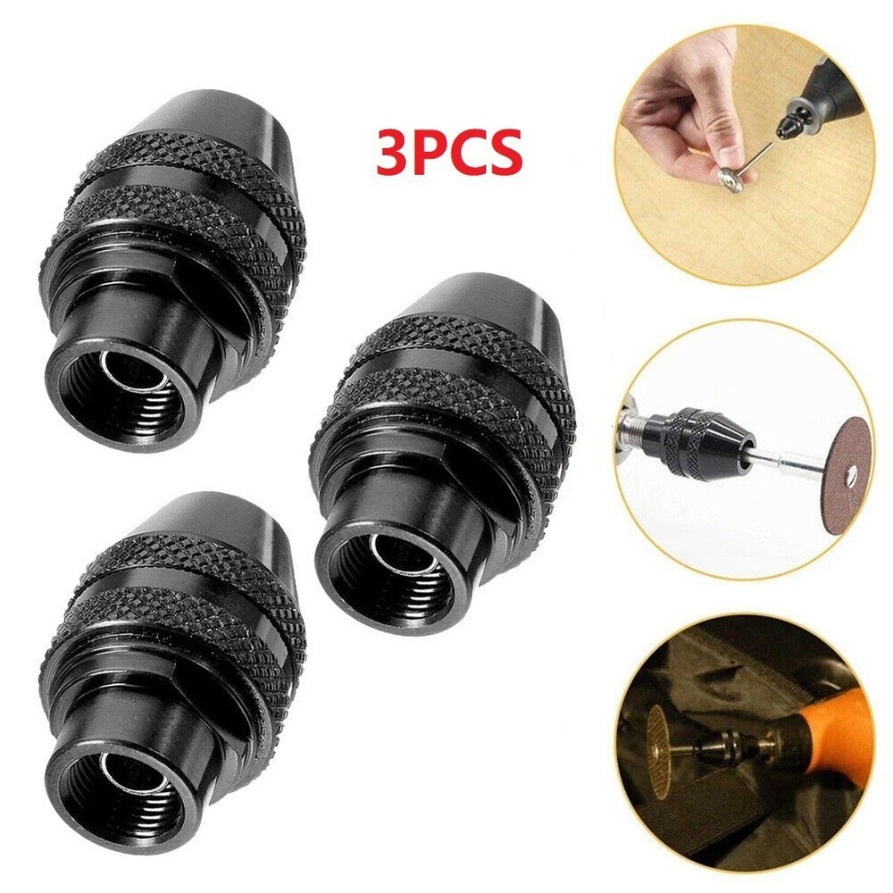Power Tools Drill Chuck Grinding Chuck 0.8-3.2mm 3pc Keyless Drill Chuck