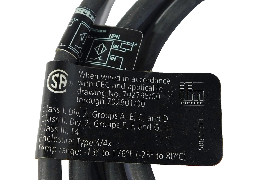 Efector IN5262 IN-2004-FRKG Inductive Sensor