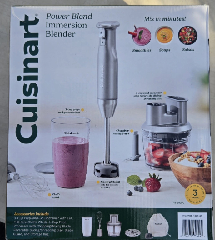 Cuisinart Variable Speed Immersion Blender with Food Processor