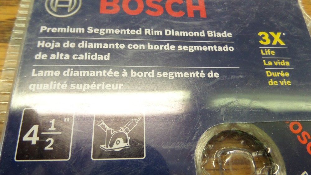 Bosch DB4541C Premium Segmented Diamond Blade, 4.5-Inch