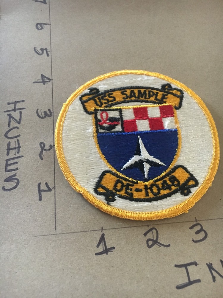 US NAVY USS Sample (DE-1048) Patch 5/1/25