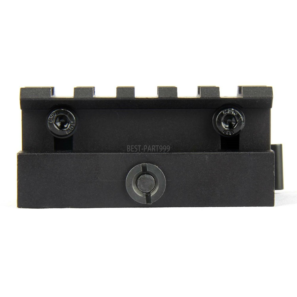 Quick Release Adjustable Height Picatinny Riser Mount - 5 Slot