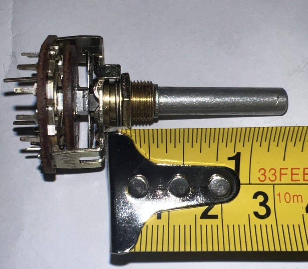 Alpha 6 Position, 2 Pole, Rotary Selector Switch Condition is New