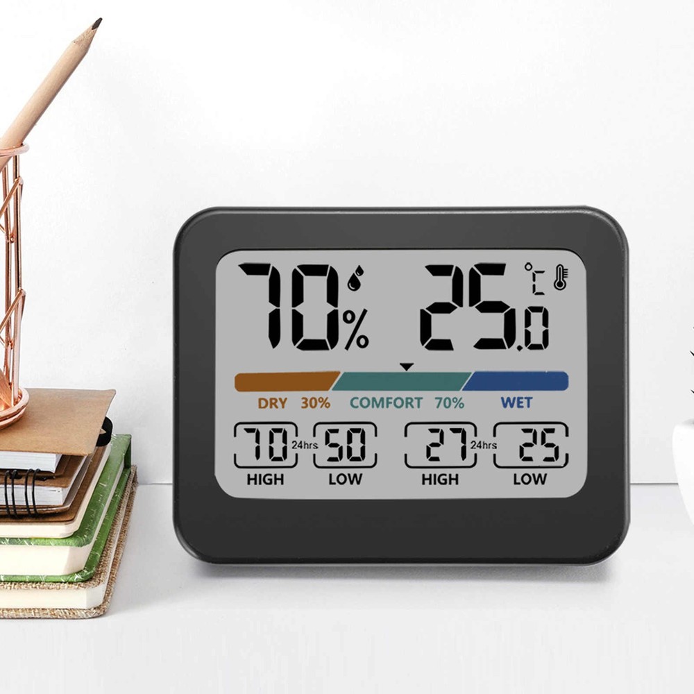 Home Room Thermometer with Hygrometer Function and Comfort Indicator Scale