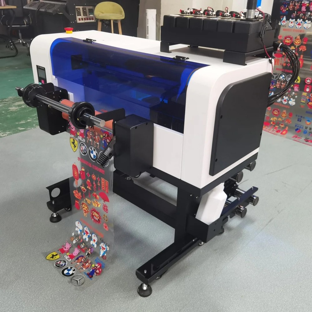 A3+ Automatic Dual XP600 Printhead UV DTF Printer for Automatic Cleaning Rollers