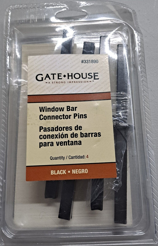 GateHouse Window Bar Connector Pins 4-Pack 0331890 Window Security