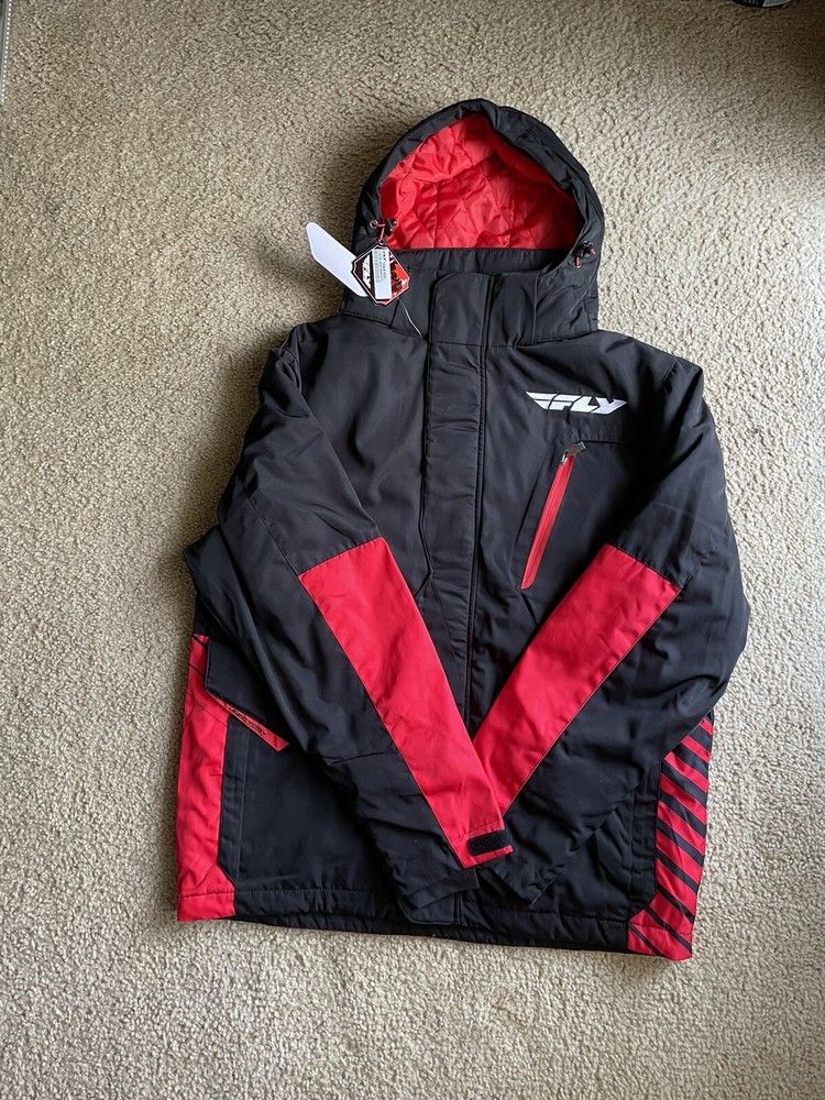 Men's FLY Racing Jacket Black/Red Size XL