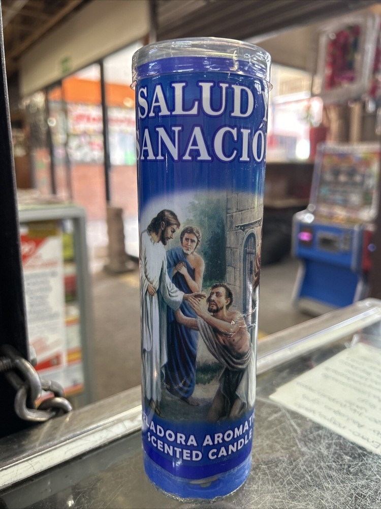 Salud Y Sanacion Candle Prepared
