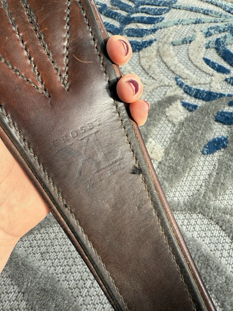 48” Crosby Brown Leather Girth