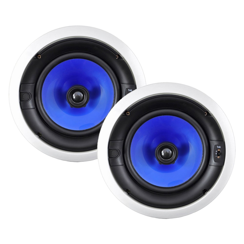 Pyle PTA62BT Bluetooth Receiver Bundle w/ 12x 8" Full Range Stereo Speaker, Wire