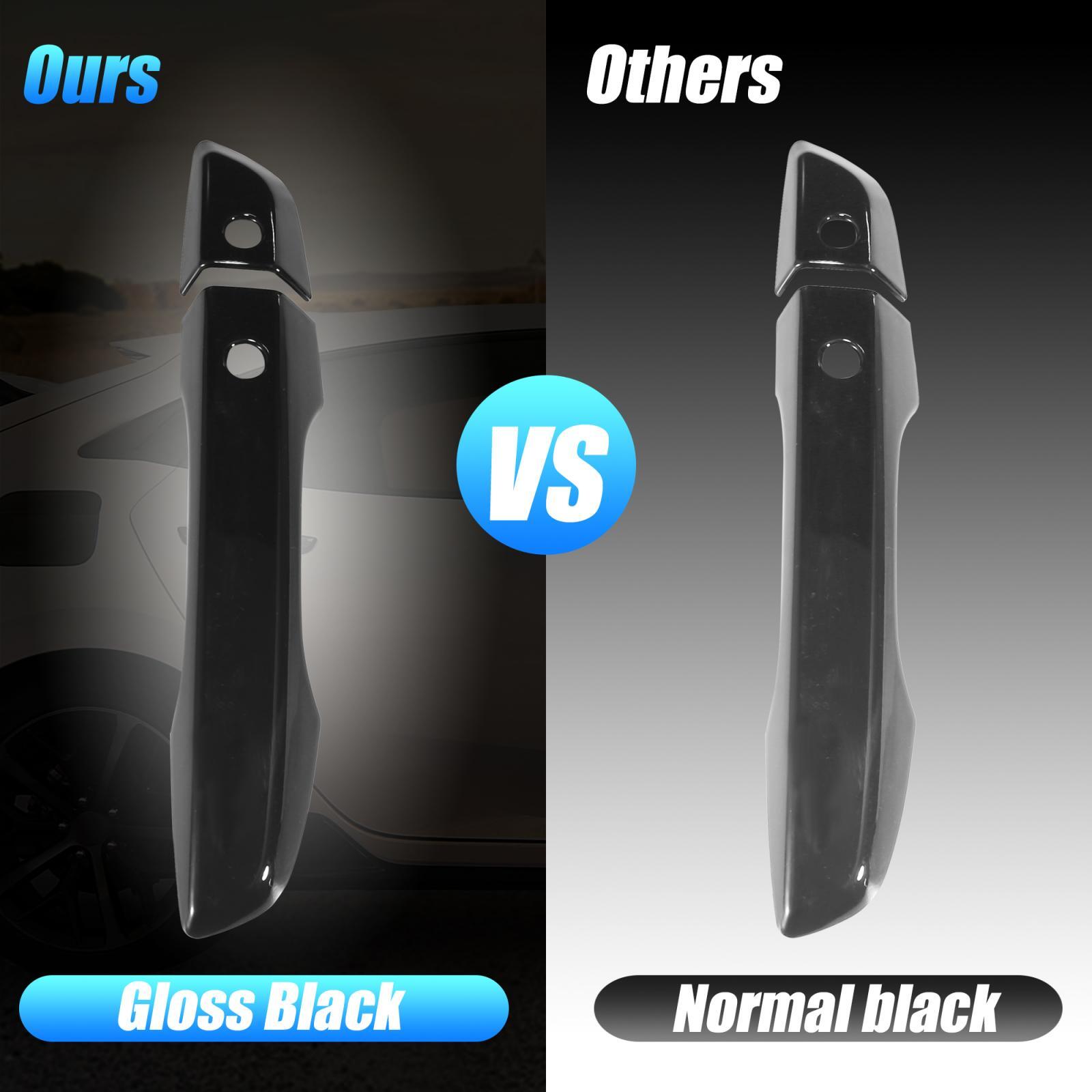 8pcs Glossy Black Door Handle Cover for Honda Civic 10th Gen w/ Smart Keyhole