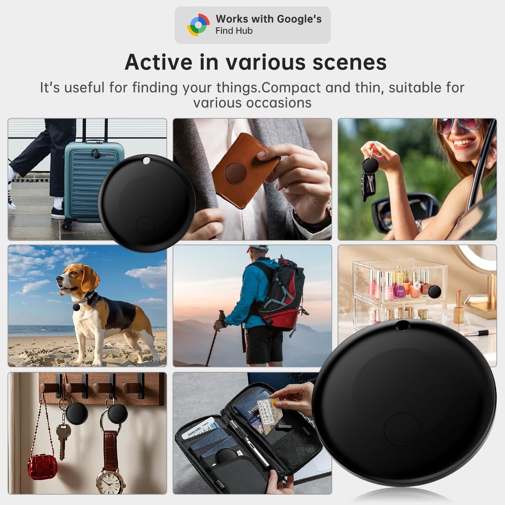 JNLIK Air Tracker Tag for Android（Android Only ） IP65 Black-1P, Black