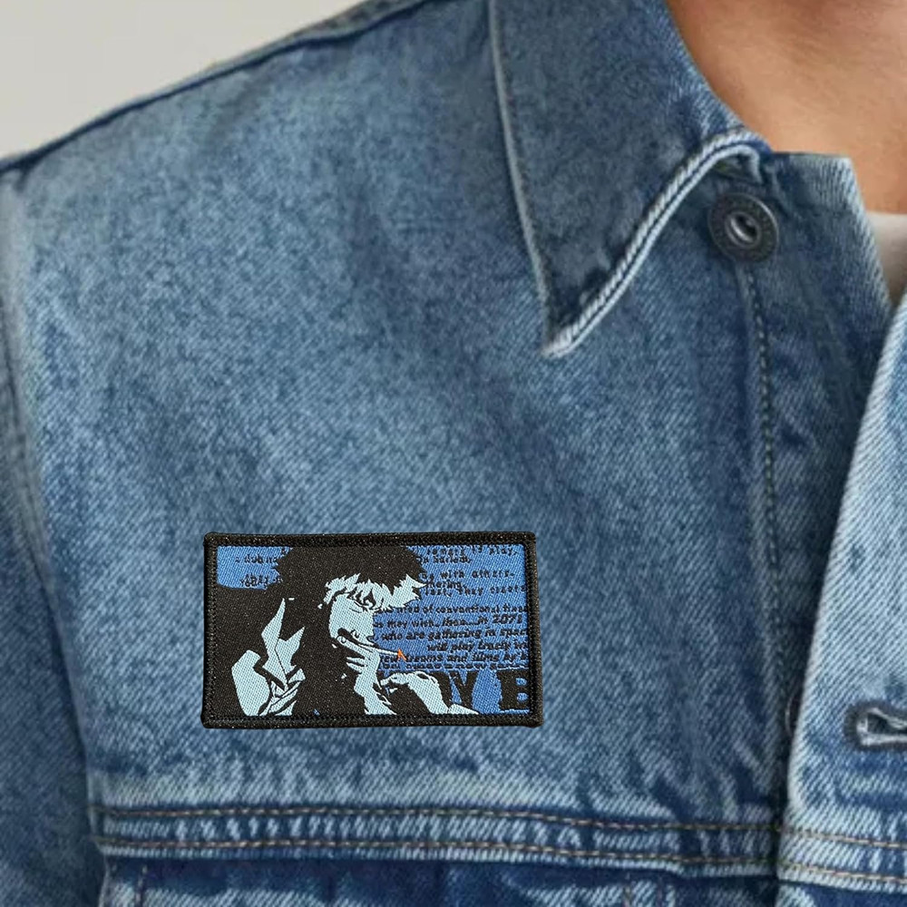 ' Spike Having a Light Patch - Cowboy Bebop Iron on Patch