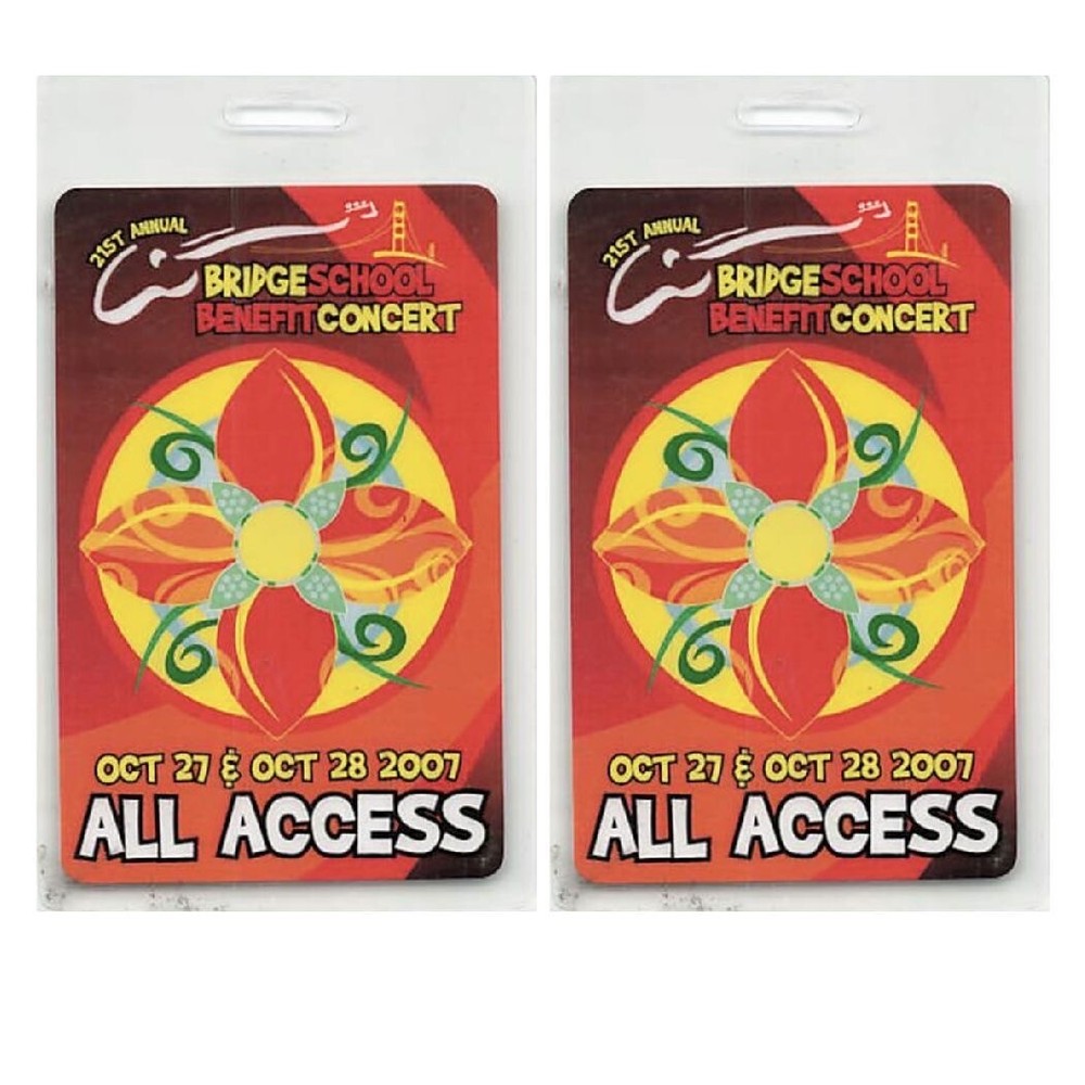 21st Annual Bridge School Benefit Backstage Pass  2007 Bundle 3