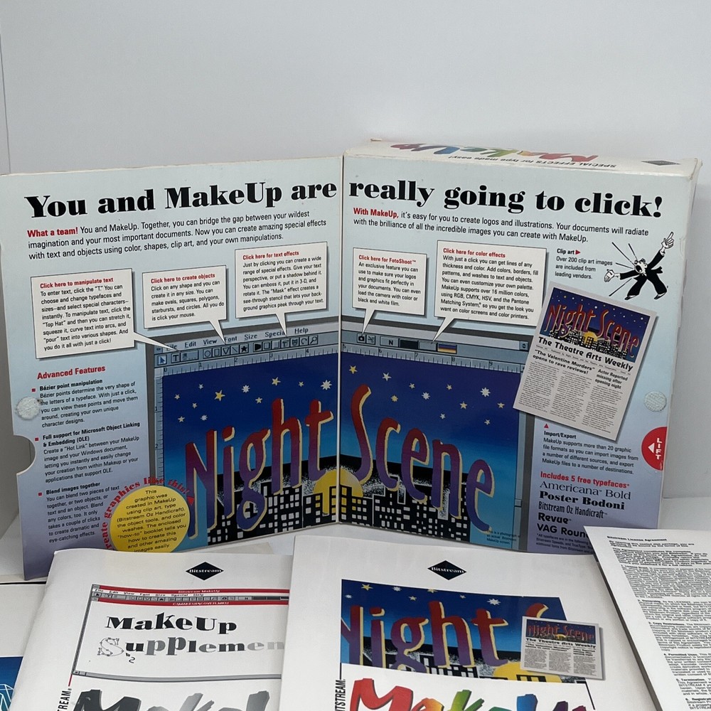 Bitstream Make Up For Microsoft Windows Special Effects For Type Made Easy 1992