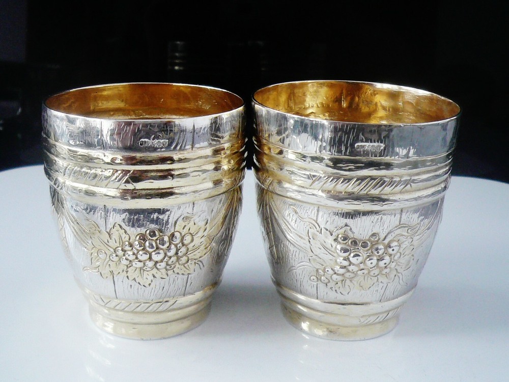 Silver Gilt Doppelbecher Double Beaker Brautbecher,