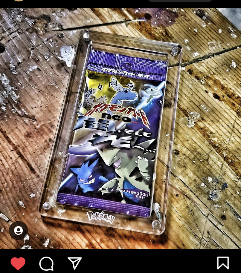 Pokemon Booster LONG Pack Acrylic Magnetic Case for WOTC ERA and All Japanese