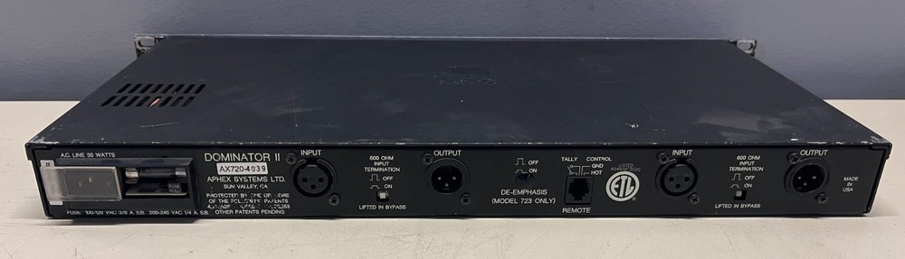 Aphex Dominator II 720 Multiband Peak Limiter