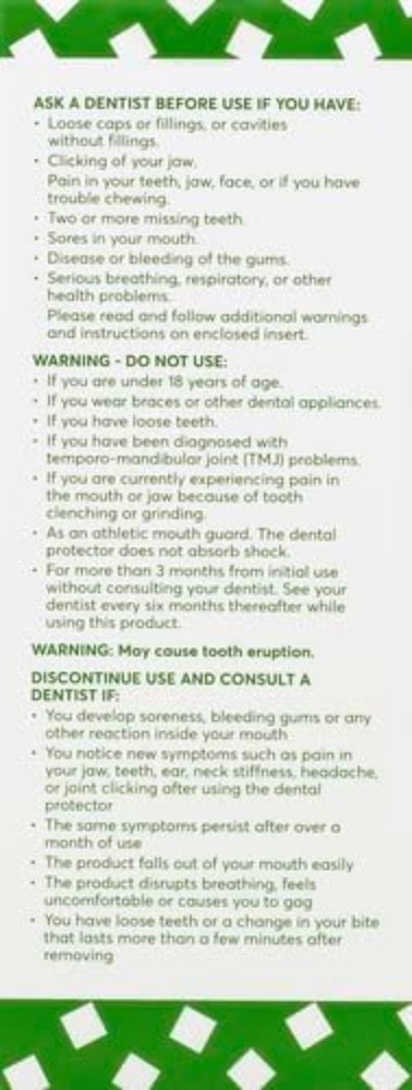 Teeth Grinding Solution: Plackers Grind No More Night Guard, 10 Count, Easy Use