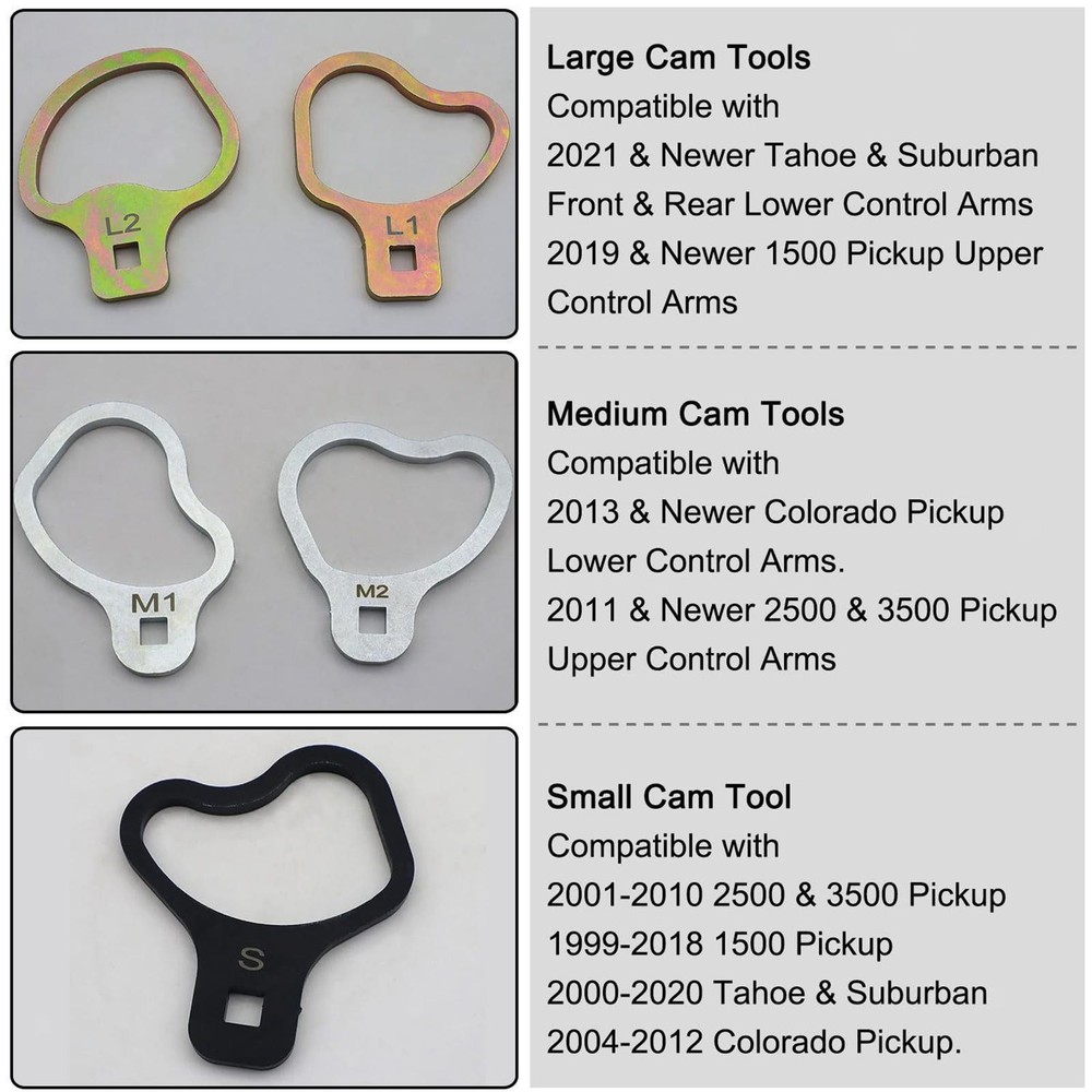 Caster Camber Kit 41620 High Performance Premium Replace for Chevrolet🆙