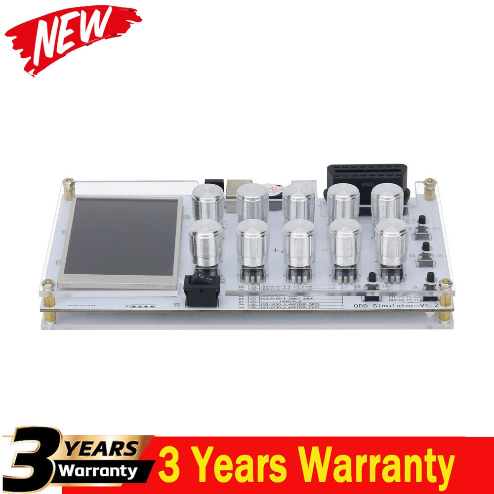 SAE-J1939 ECU Simulator OBD Simulator +Screen for Vehicles Trucks ELM327 Develop