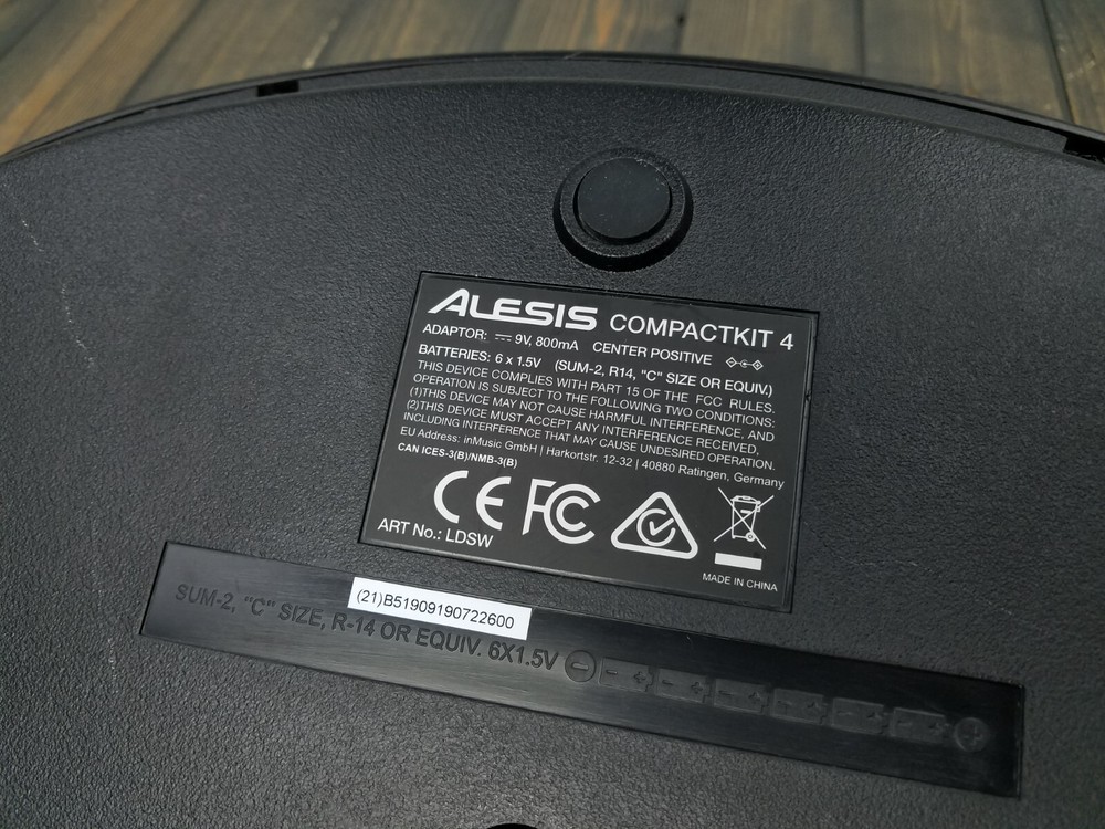 ALESIS Compact Kit 4 Portable 4-Pad Tabletop Electronic Drum Kit TESTED WORKING