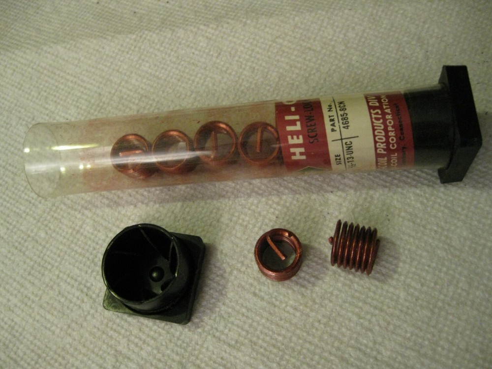1/2-13 Helicoil Screw-Locking Thread Insert 10pc Lot .673" long