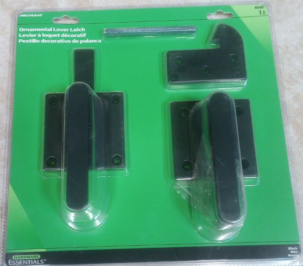 Hardware Essentials Lever Latch Black