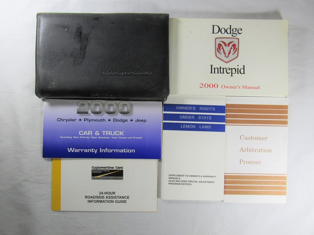 2000 Dodge Intrepid Owners Manual Book