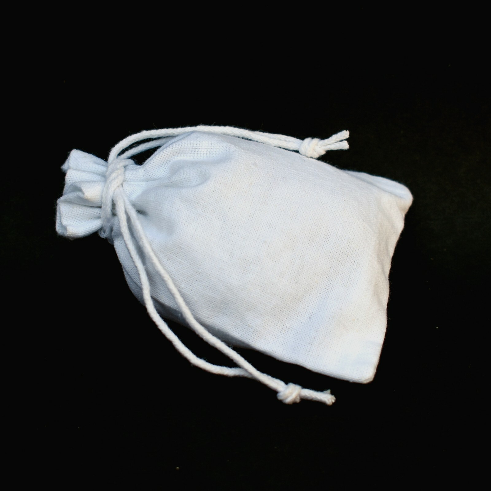 Cotton Drawstring White Small Favor Coin Bag Indian Jewelry Packaging Pouch