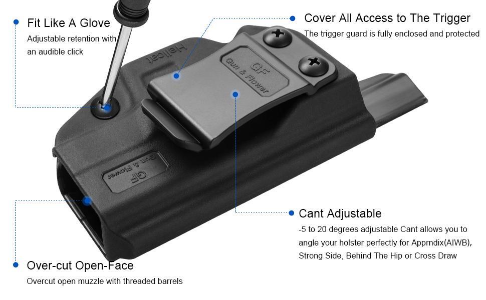 IWB Holster For Hellcat 3" Micro-Compact Concealed Carry Polymer Holster